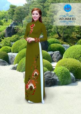 Vải áo dài hình cánh quạt-DT 2406