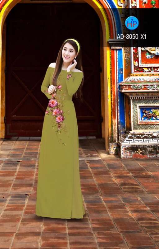 Vải áo dài hoa dây
