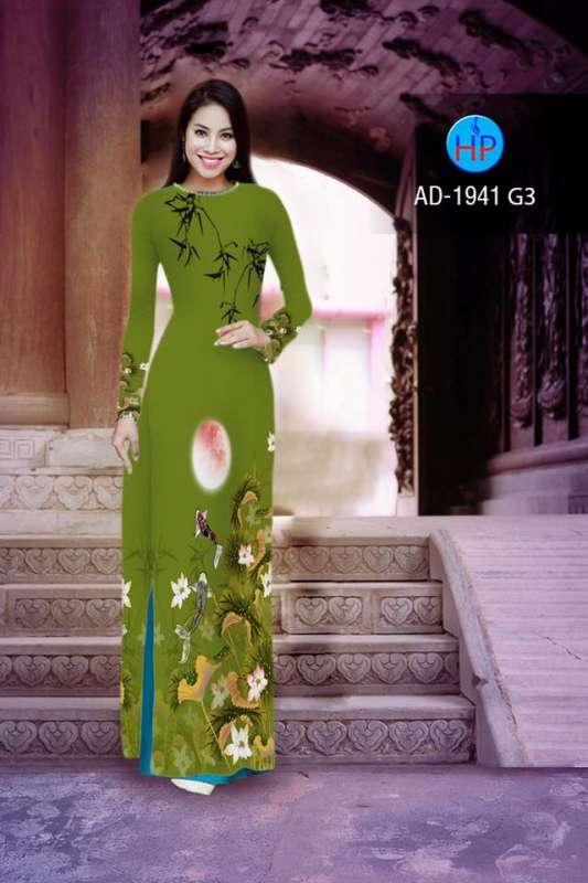 Vải áo dài hoa Sen