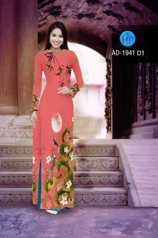 Vải áo dài hoa Sen