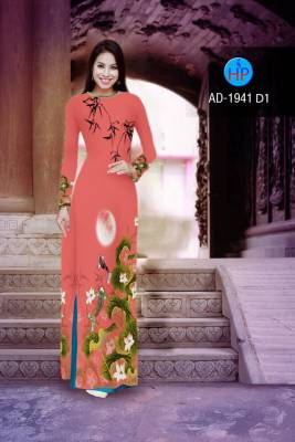 Vải áo dài hoa Sen-DT 2408