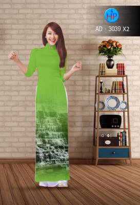 Vải áo dài hình thác nước-DT 2410