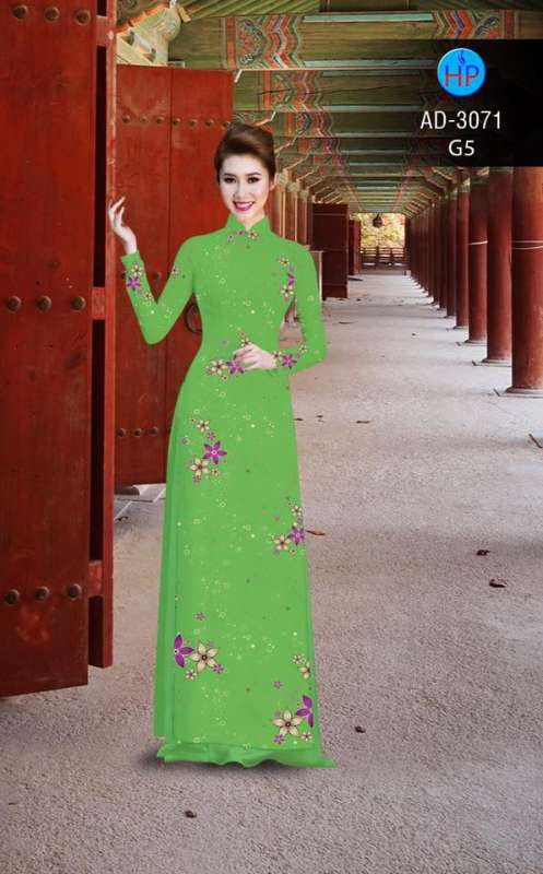 Vải áo dài bầu trời sao