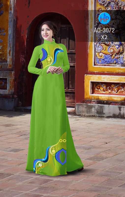 Vải áo dài họa tiết 3d