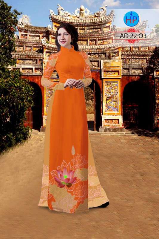 Vải áo dài bộ hoa Sen