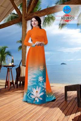 Vải áo dài bộ hoa Sen-DT 2425