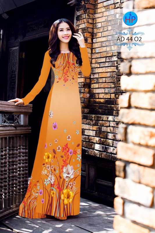 Vải áo dài bộ hoa cỏ