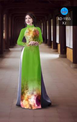 Áo dài hoa cúc 3D-DT 2431