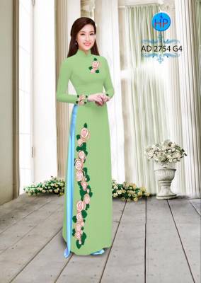 Vải áo dài hoa dây nhỏ-DT 2433