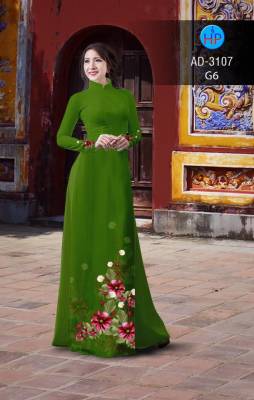 Áo dài bộ hoa 3D-DT 2451