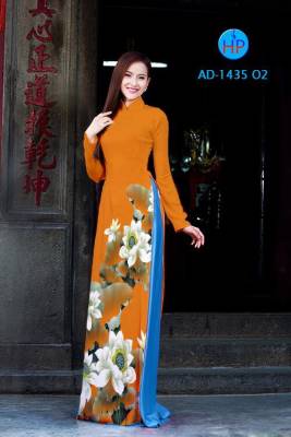 Vải áo dài cánh đồng Sen-DT 2455