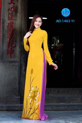 Vải áo dài hoa Sen-DT 2456