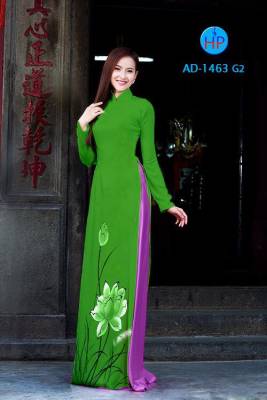 Vải áo dài hoa Sen-DT 2456
