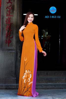 Vải áo dài hoa Sen-DT 2456