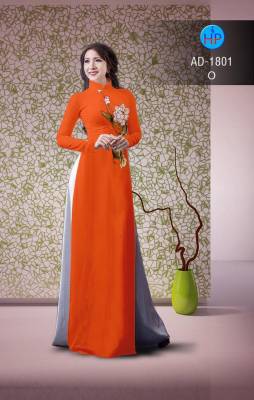 Vải áo dài hoa Sen nhỏ-DT 2458