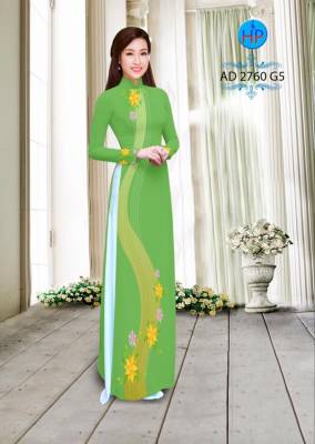 Vải áo dài họa tiết chạy dọc-DT 2473