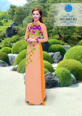 Vải áo dài hoa dây rơi-DT 2480