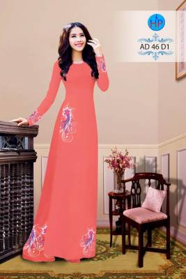 Vải áo dài nguyên bộ hoa nhỏ-DT 2481