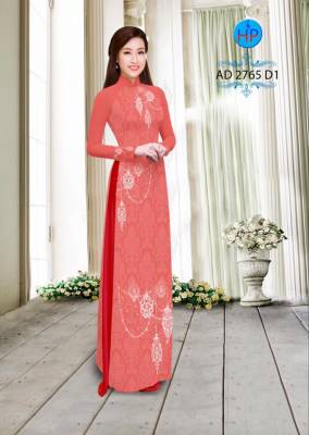 Vải áo dài hạt Pha Lê-DT 2496