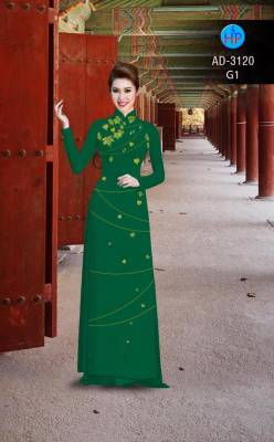 Vải áo dài lá rơi-DT 2505
