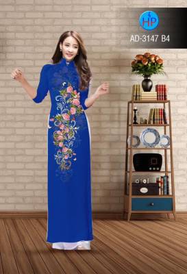Vải áo dài hoa văn-DT 2507