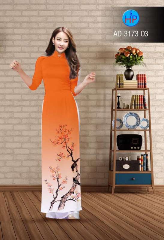 Vải áo dài cành Đào
