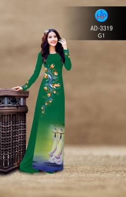 Vải áo dài tranh-DT 2568