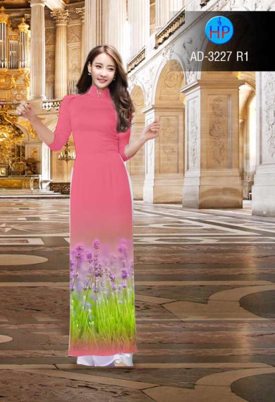 Áo dài cánh đồng hoa