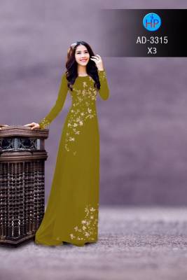 Vải áo dài bộ hoa nhỏ-DT 2581