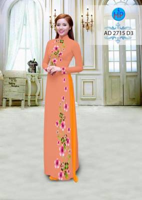 Vải áo dài hoa dây toàn thân-DT 2590