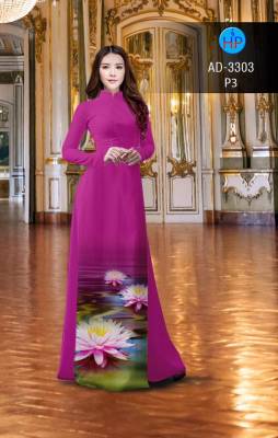 Vải áo dài ao Sen-DT 2594