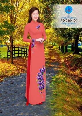 Vải áo dài cành hoa nhỏ-DT 2603