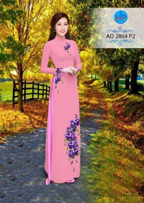 Vải áo dài cành hoa nhỏ-DT 2603