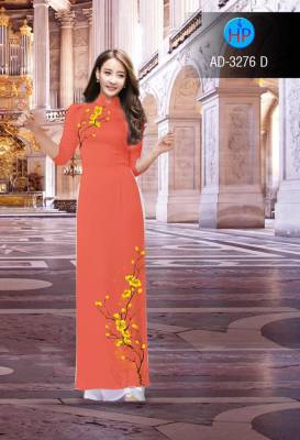 Vải áo dài cành hoa nhỏ-DT 2607