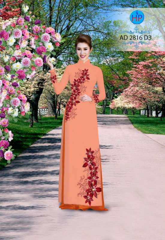 Vải áo dài hoa dây