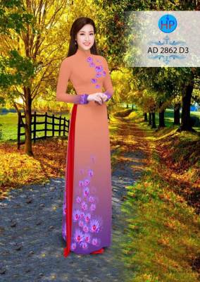 Vải áo dài hoa Sen nhỏ-DT 2612