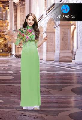 Vải áo dài hoa chùm-DT 2613