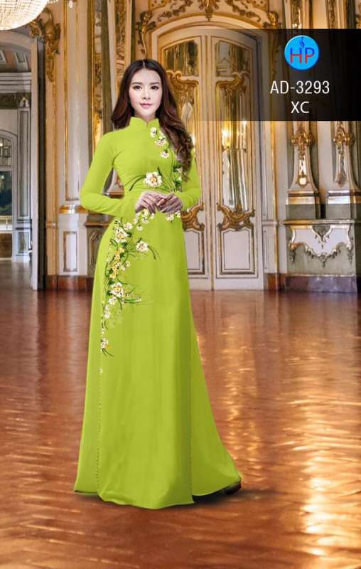 Vải áo dài hoa dây