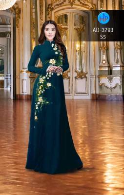 Vải áo dài hoa dây-DT 2640