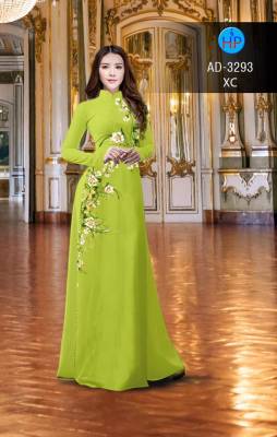 Vải áo dài hoa dây-DT 2640