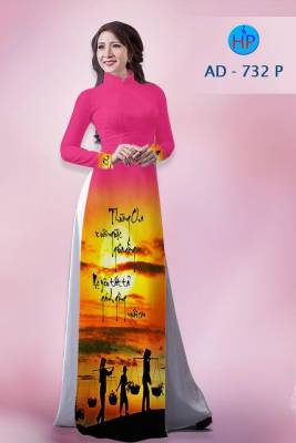Vải áo dài thư pháp-DT 2659