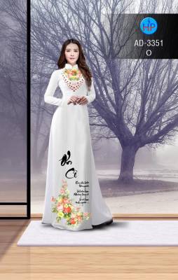 Vải áo dài chữ thư pháp-DT 2661
