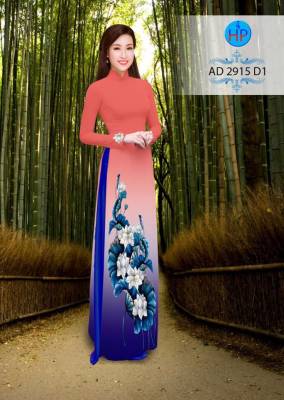 Vải áo dài hoa Sen-DT 2668