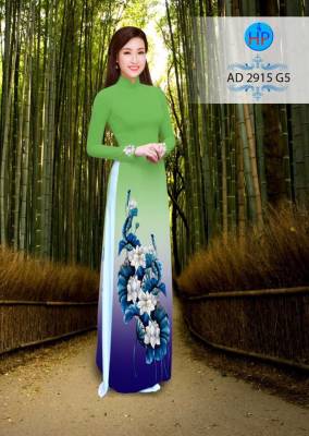 Vải áo dài hoa Sen-DT 2668