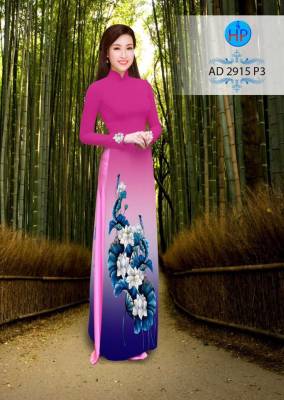 Vải áo dài hoa Sen-DT 2668