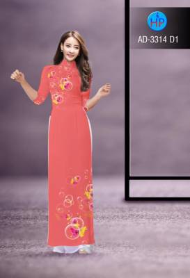 Vải áo dài hoa bóng nước-DT 2669