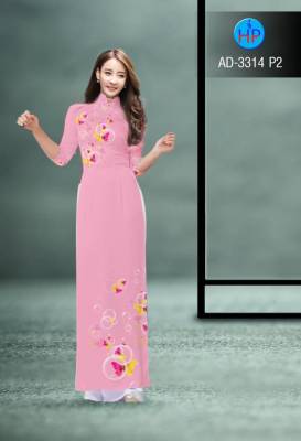 Vải áo dài hoa bóng nước-DT 2669