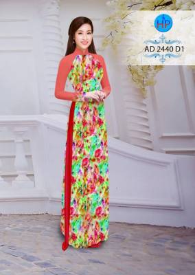 Vải áo dài hoa toàn thân-DT 2705