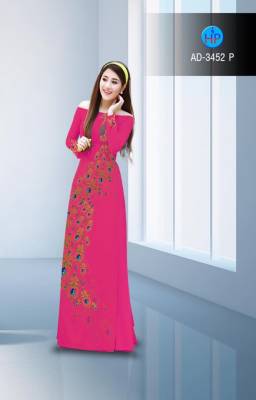 Vải áo dài chim Công-DT 2709