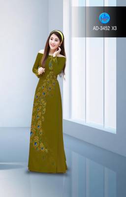 Vải áo dài chim Công-DT 2709